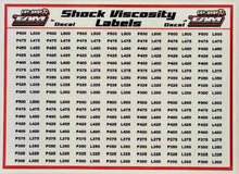 Load image into Gallery viewer, B1111 - Team EAM / Cry Baby Racing Oil Viscosity Labels
