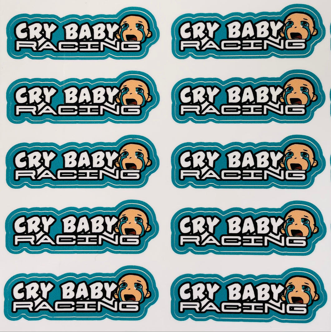 B1106 - Cry Baby Racing Sticker Sheet